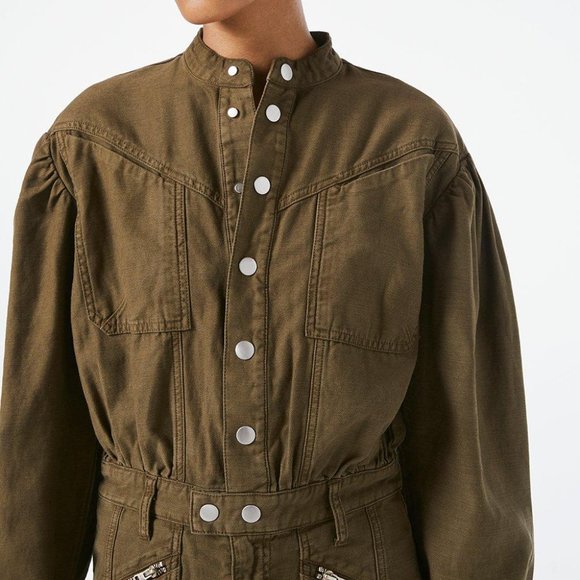 FRAME Moto Zip Snap Front Dress - Picture 7 of 11